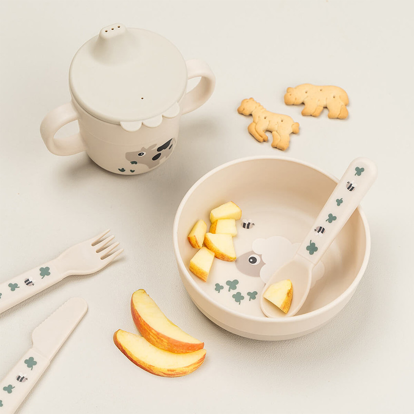 Μπωλ Από Πλαστικό Tiny Farm Sand 375 ml 