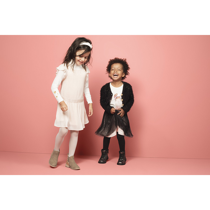 Bandeau avec fleur en tulle pailleté pour fille 