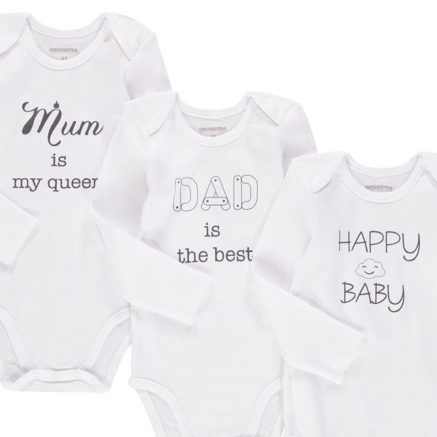 Σετ από 7 μακρυμάνικα μπόντι με σχέδια για μωρό  Additional Σετ από 7 μακρυμάνικα μπόντι με σχέδια για μωρό