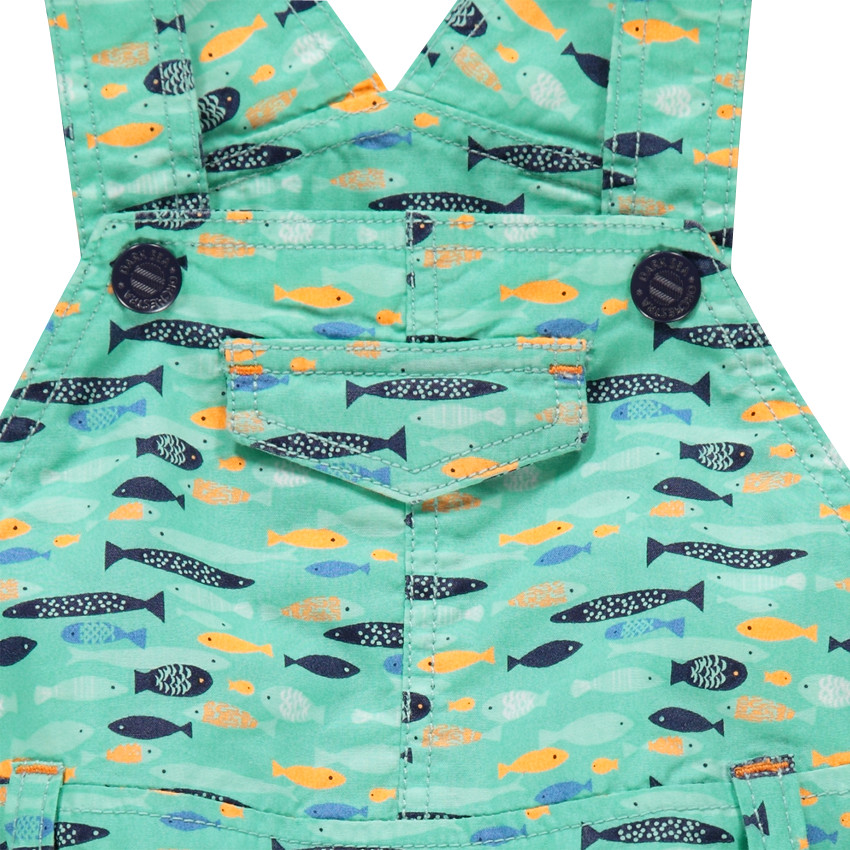 Κοντή σαλοπέτα με εμπριμέ μοτίβο ψαράκια 