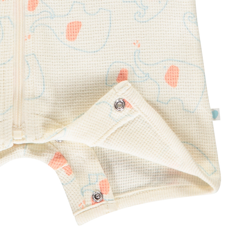 Σορτς κηρήθρα με σχέδιο ελεφάντων για bebe αγόρι 