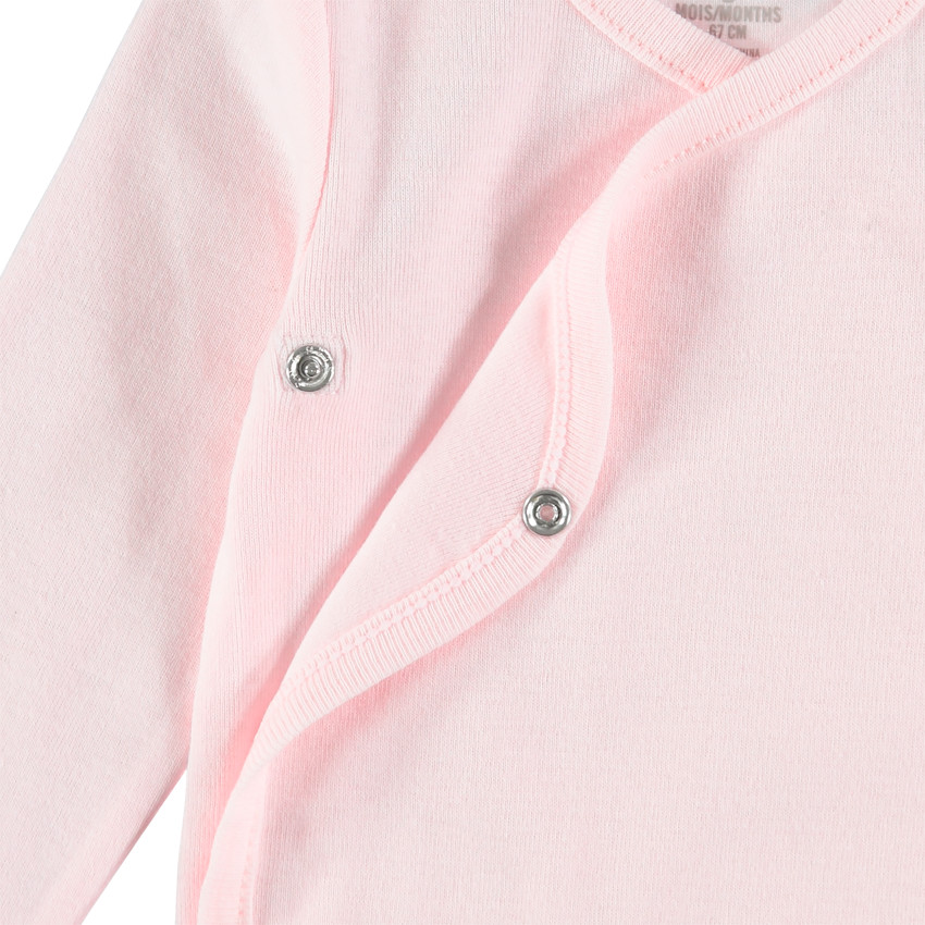 Σετ με 7 μονόχρωμα μακρυμάνικα κορμάκια από βιολογικό βαμβάκι 