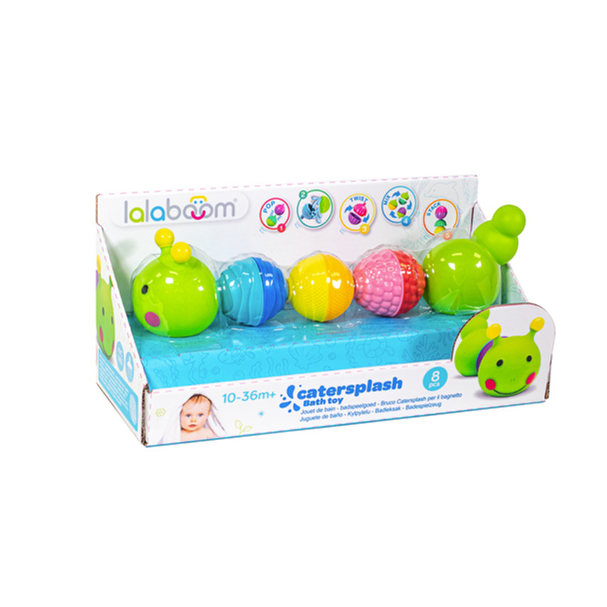Lalaboom Εκπαιδευτικό Παιχνίδι Μπάνιου με Χάντρες Κάμπια 8τμχ 