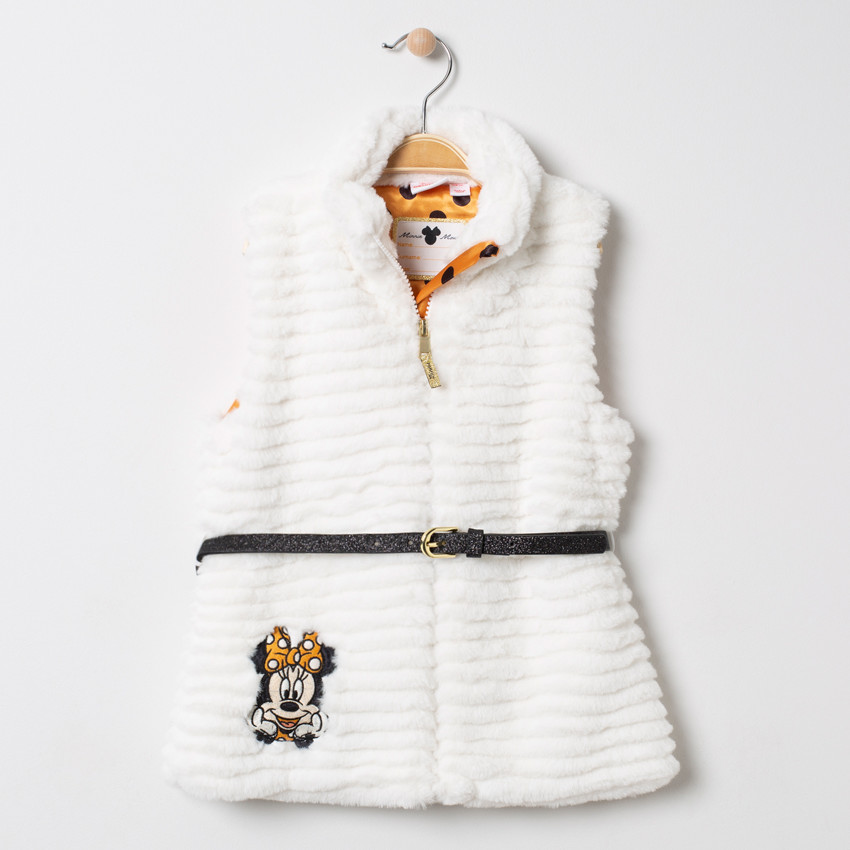 Gilet sans manches en fausse fourrure Minnie Disney 