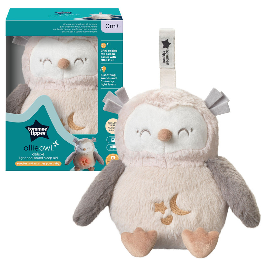 Gro Company Ollie η Κουκουβάγια μεγάλη Deluxe Κρεμαστό Βοήθημα Ύπνου Επαναφορτιζόμενο με USB 