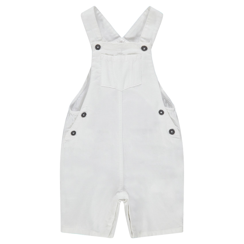 Κοντή μονόχρωμη βαμβακερή σαλοπέτα με τσέπες 