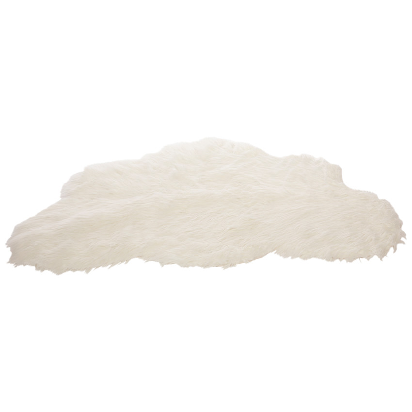Χαλάκι από συνθετική γούνα σε σχήμα σύννεφου 80x120 cm 