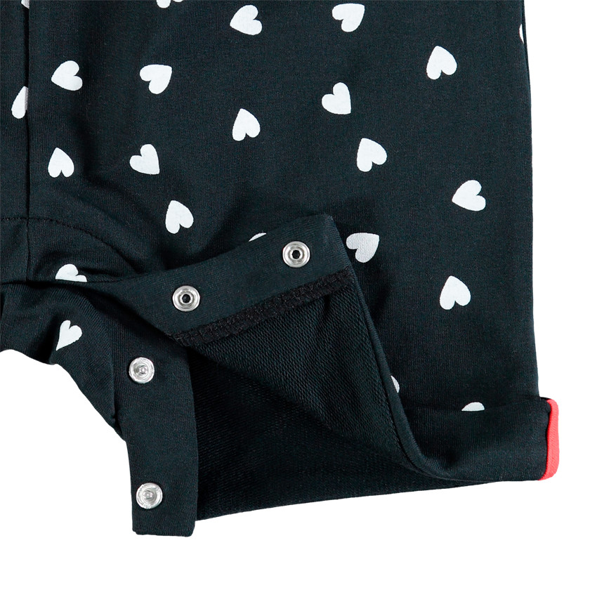 Σαλοπέτα κοντή με καρδιές σε όλη την επιφάνεια 