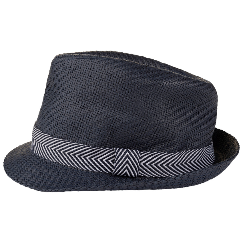 Καπέλο Borsalino πλεκτό με υφασμάτινη κορδέλα για αγόρι 