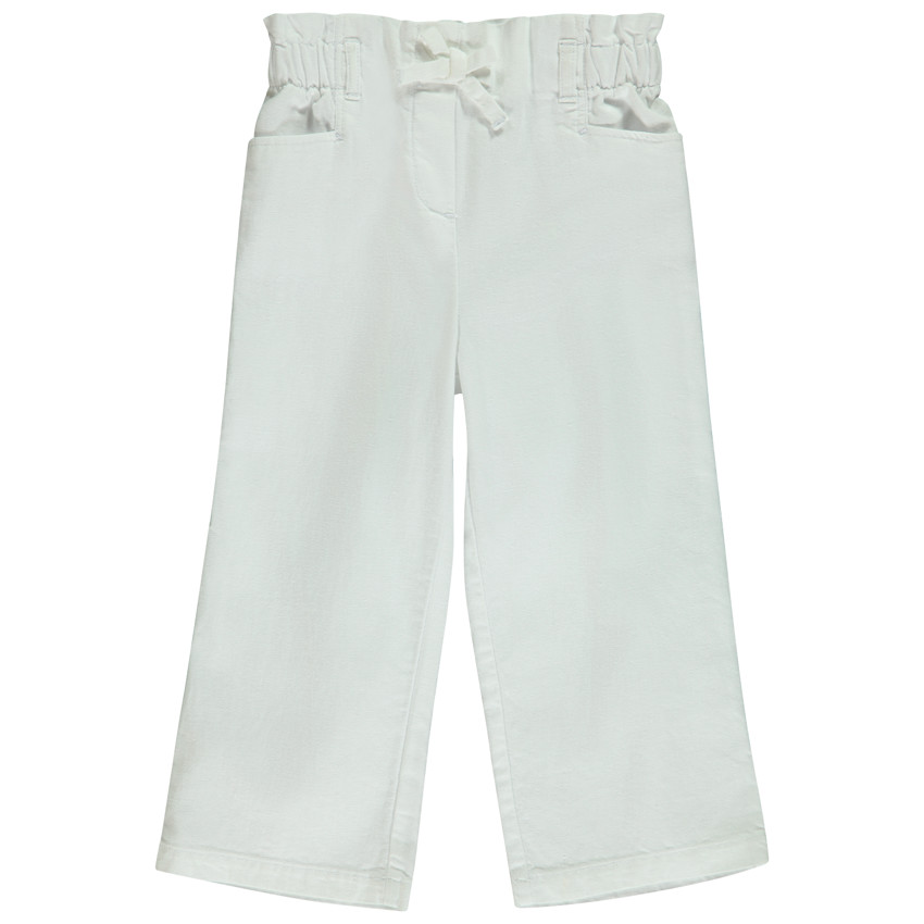 Pantalon palazzo uni pour bébé fille 