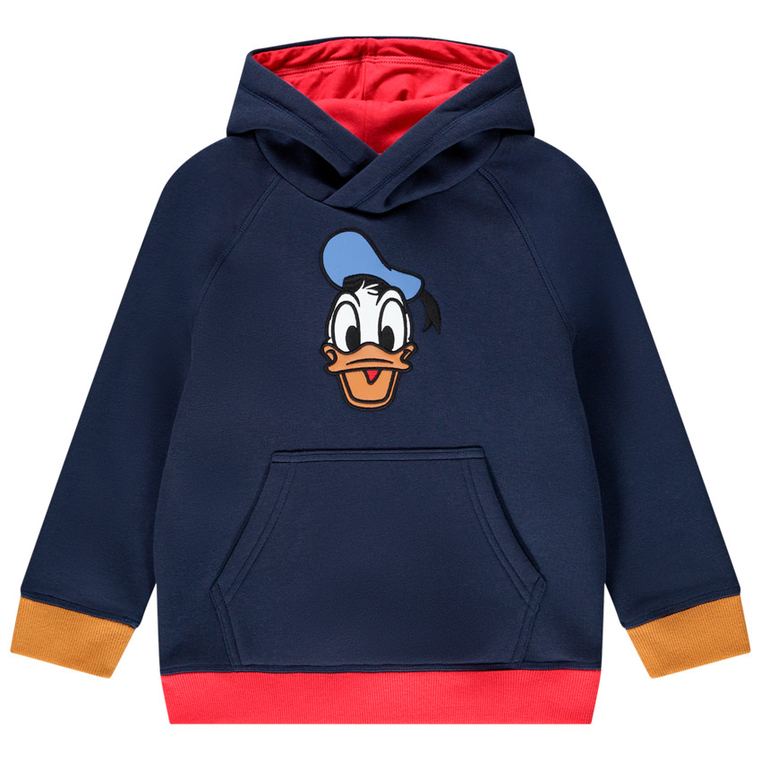 Sweat à capuche en molleton pour enfant garçon à motif Donald Disney 