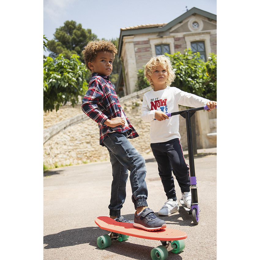 Πουκάμισο μακρυμάνικο καρό με τσέπη 