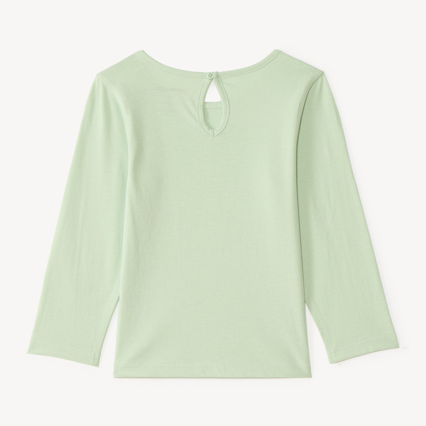 T-shirt à manches longues avec imprimé fantaisie pour bébé fille 