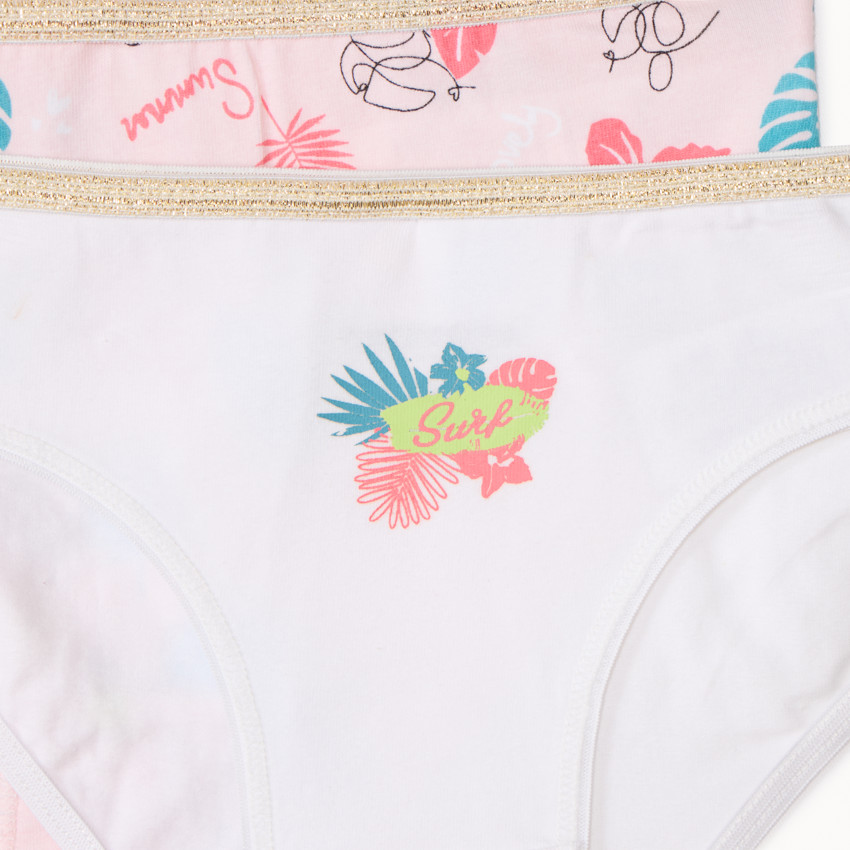 Σετ από 7 βαμβακερές εσώρουχα με φαντεζί σχέδιο για κορίτσι 