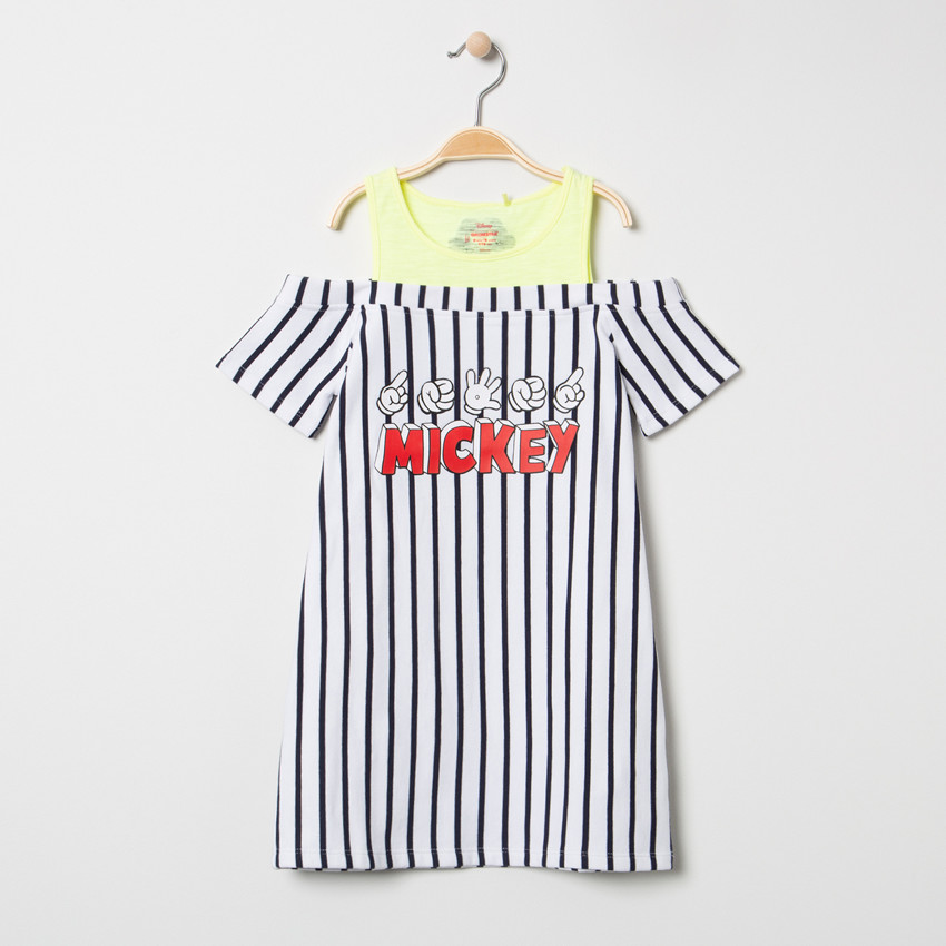 Κοντομάνικο φόρεμα 2 σε 1 με στάμπα Mickey της Disney  Additional Κοντομάνικο φόρεμα 2 σε 1 με στάμπα Mickey της Disney