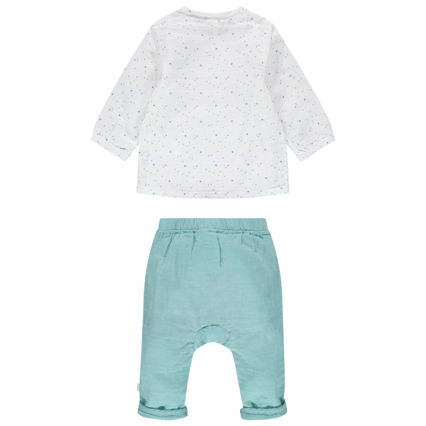 Σύνολο με εμπριμέ ζακετάκι και μονόχρωμο παντελόνι  Additional Σύνολο με εμπριμέ ζακετάκι και μονόχρωμο παντελόνι