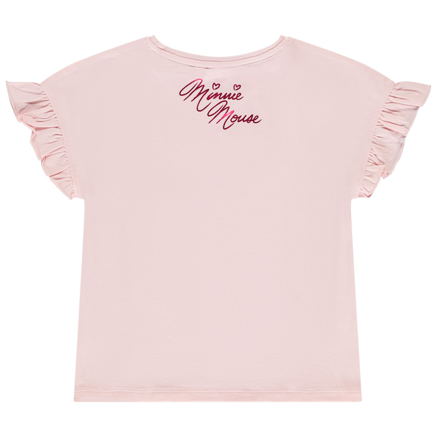 Κοντομάνικο μπλουζάκι με βολάν Minnie Disney για κορίτσι 