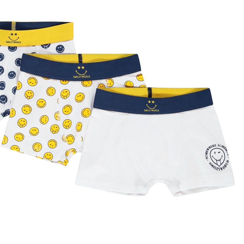 Σετ από 3 boxers SmileyWorld για αγόρι 
