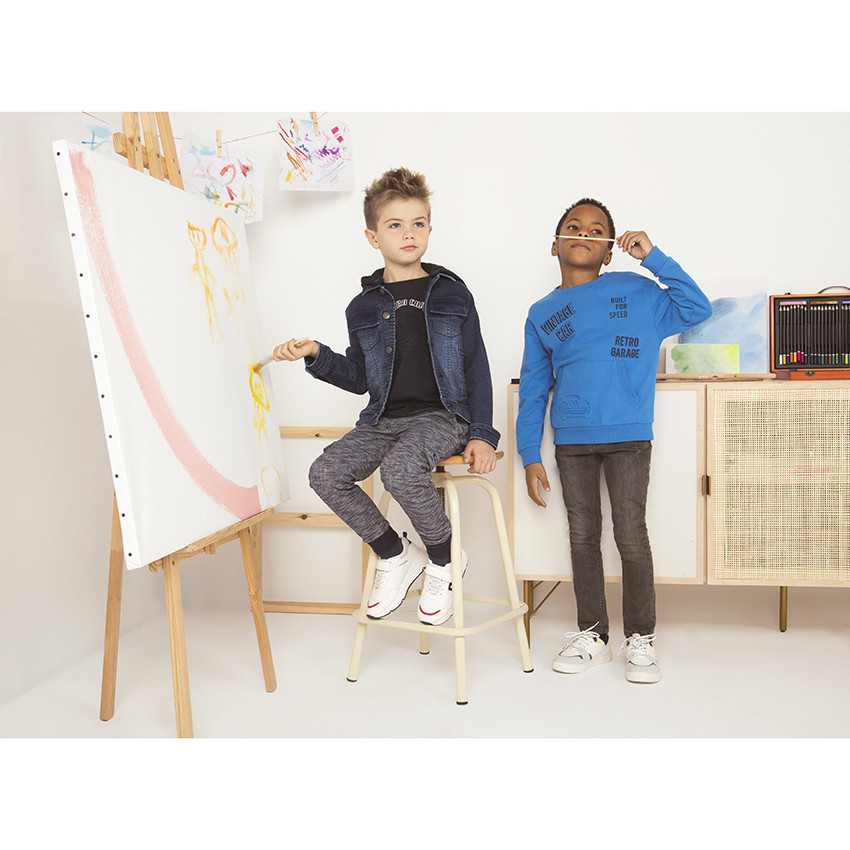 Φούτερ molleton σχέδιο φαντεζί για αγόρι 