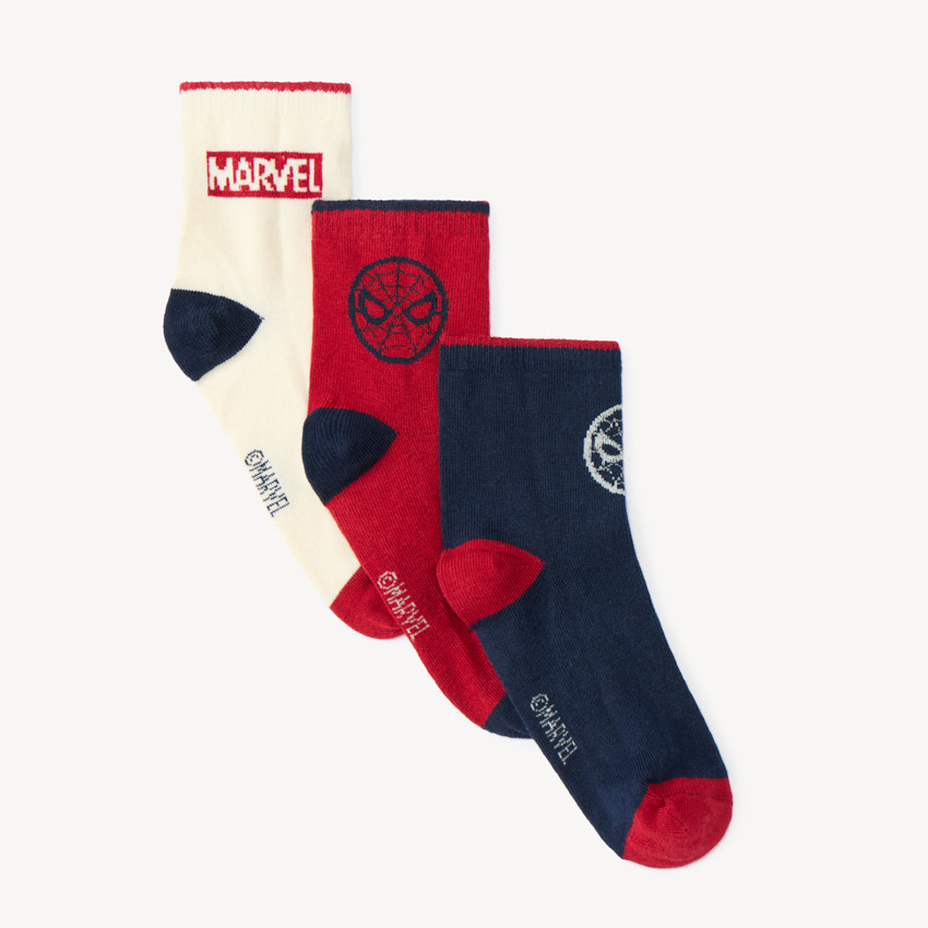 Lot de 3 paires de chaussettes Spider-Man Marvel pour garçon 