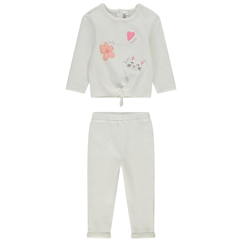 Σορτς σπορ με φαντεζί σχέδιο για bebe κορίτσι 