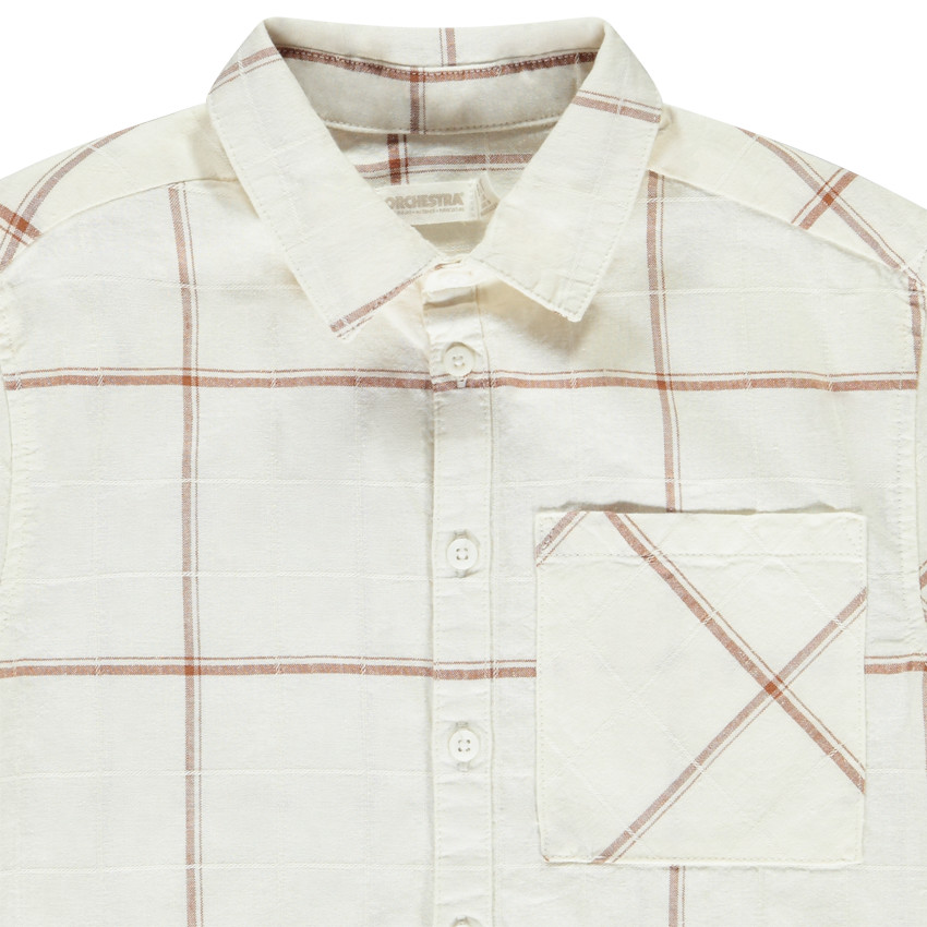 Πουκάμισο κοντομάνικο καρό για αγόρι 