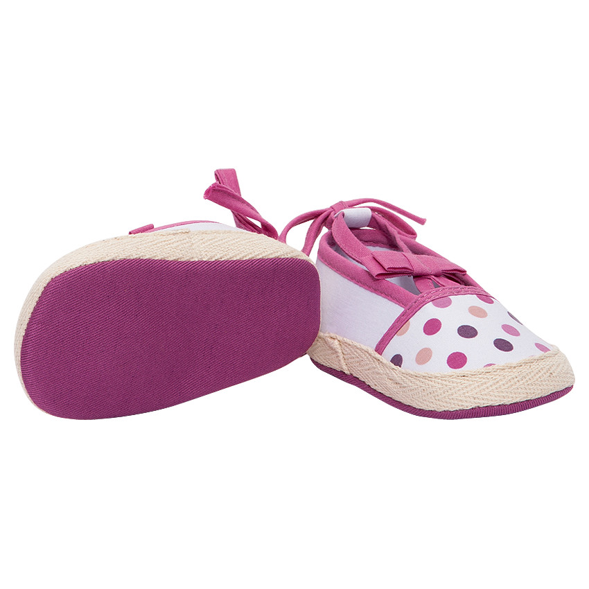 Υφασμάτινες εσπαντρίγιες με φιόγκο και πουά 