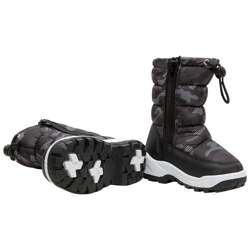 Μποτάκια après-ski με φερμουάρ και μοτίβο παραλλαγής, από 28 έως 35 