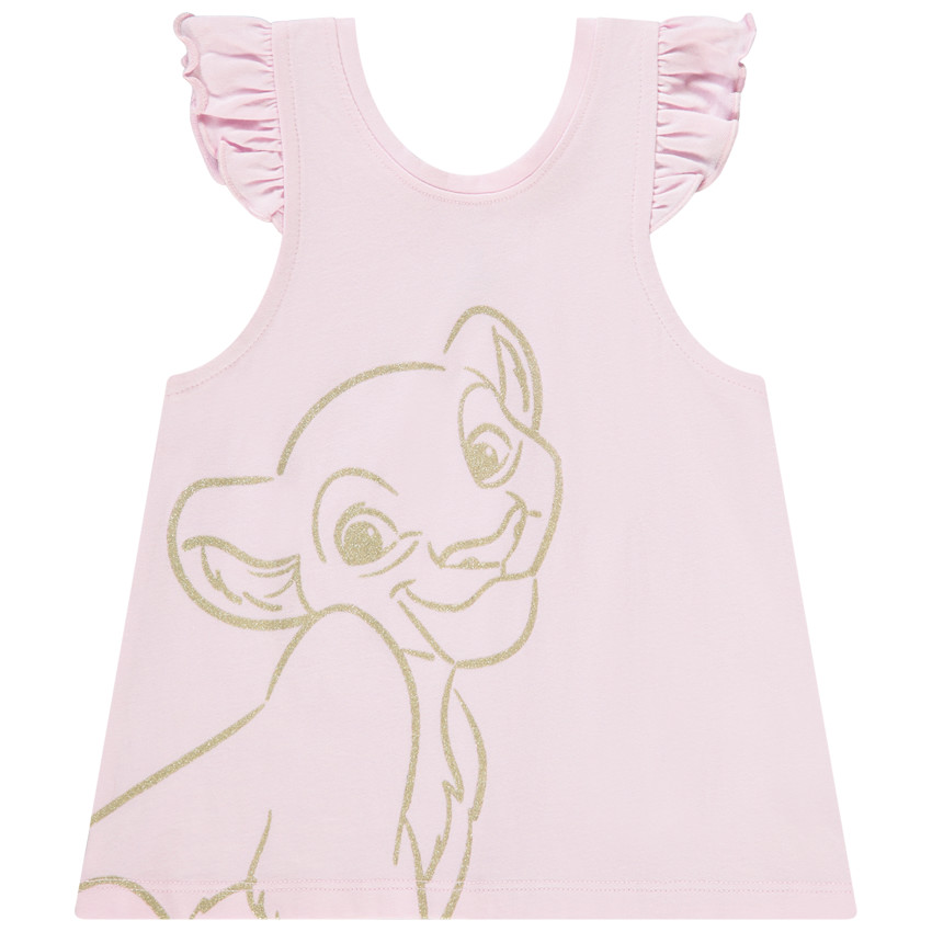 Αμάνικο μπλουζάκι από jersey Le Roi Lion Disney για bebe κορίτσι 