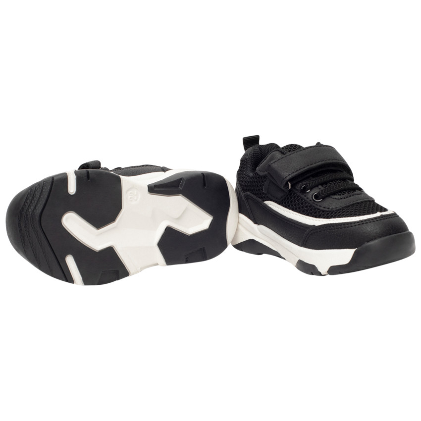 Αθλητικά παπούτσια με κομμάτι mesh και συνθετικό δέρμα για αγόρι 