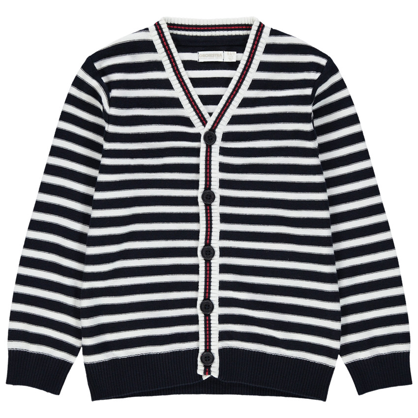 Πλεκτή ζακέτα με ζακάρ ρίγες  Additional Πλεκτή ζακέτα με ζακάρ ρίγες