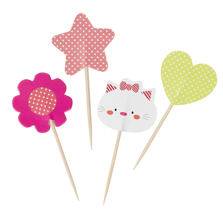 Σετ με 10 διασκοσμητικές οδοντογλυφίδες γενεθλίων 