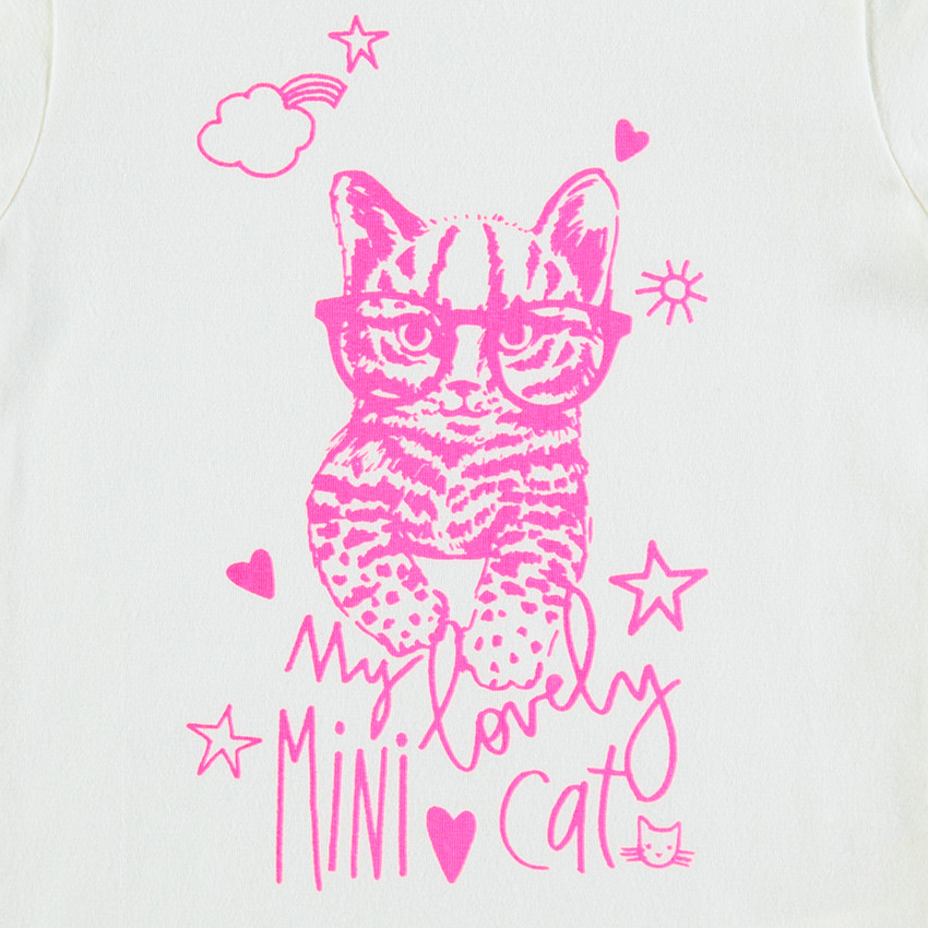 Ζιβάγκο με λαιμό που γυρίζει με στάμπα ροζ γάτα 