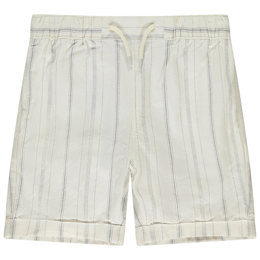 Βερμούδα από πάνινο ύφασμα με ρίγες για αγόρι 