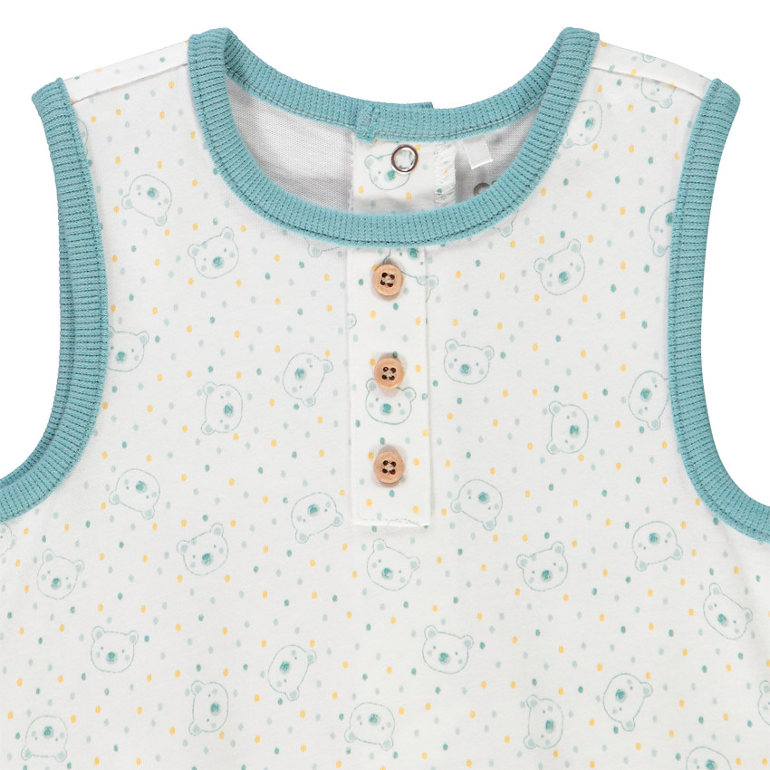 Combi κοντό bloomer effet 2en1 για bebe αγόρι  Additional Combi κοντό bloomer effet 2en1 για bebe αγόρι