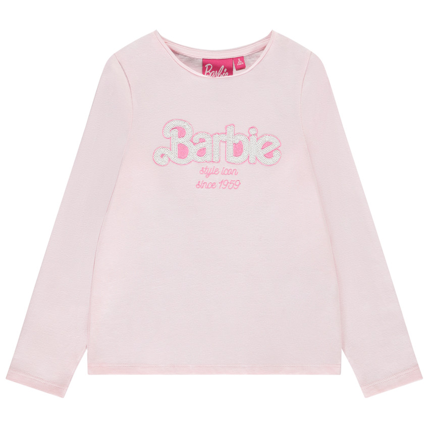 T-shirt μακρυμάνικο Barbie με παγιέτες για κορίτσι 