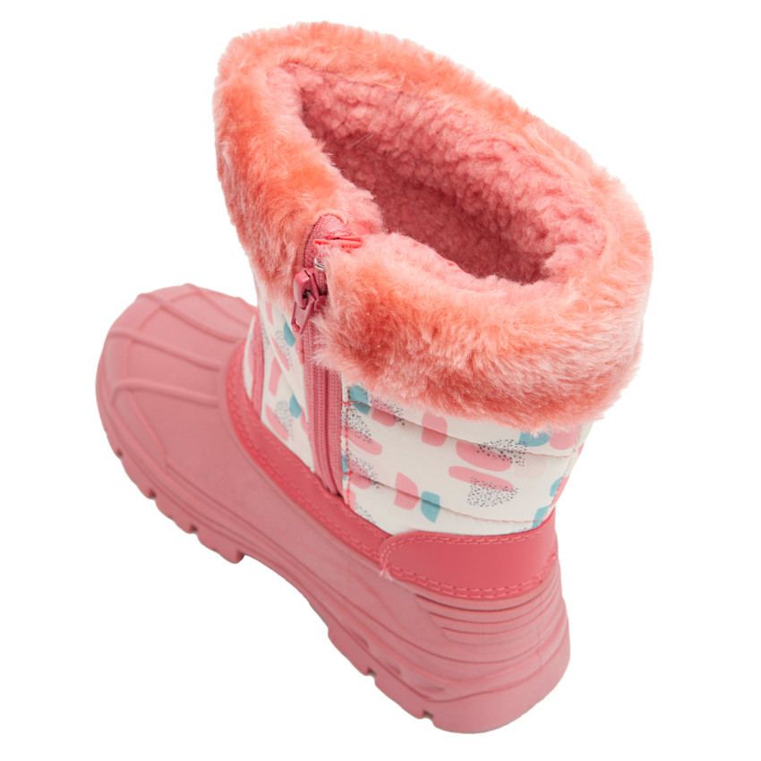 Μποτάκια après-ski με φερμουάρ και σχέδιο για μωρό κορίτσι 