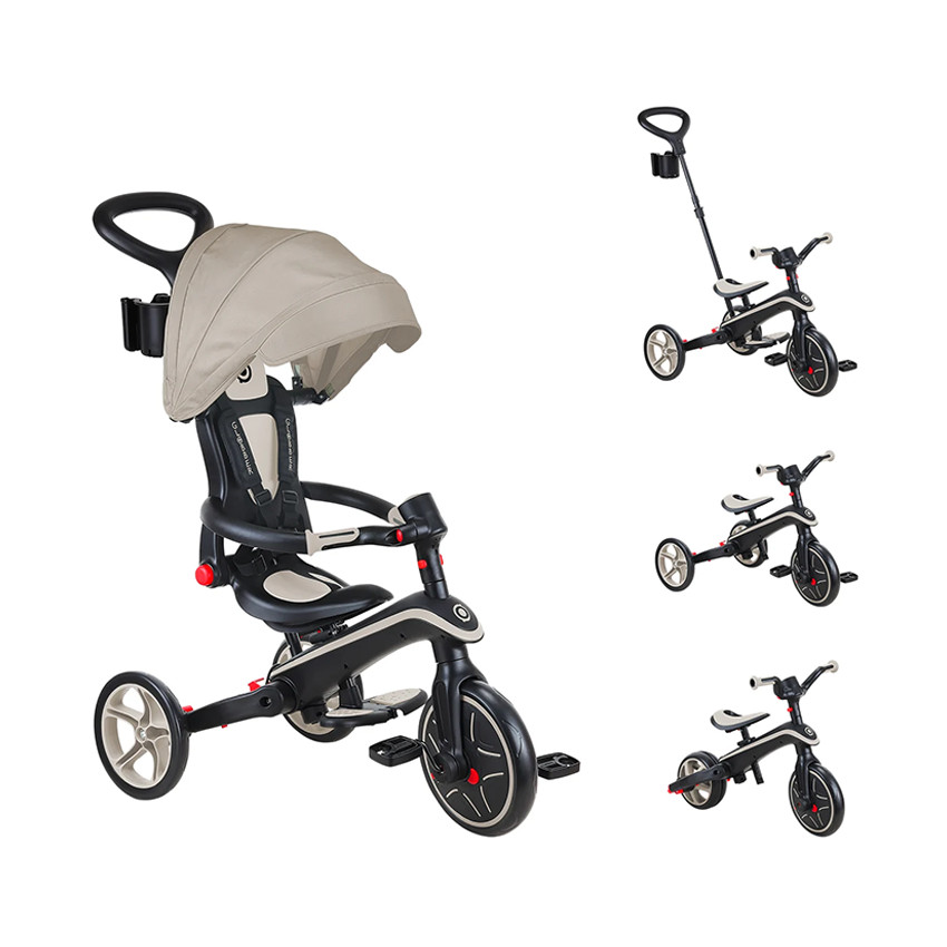 Εξελικτικό τρίκυκλο Explorer Trike 4 σε 1 ταουπέ με αναδιπλούμενο σχεδιασμό 