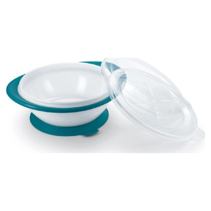 Μπολ Φαγητού με 2 Καπάκια 6m+ Μπλε 