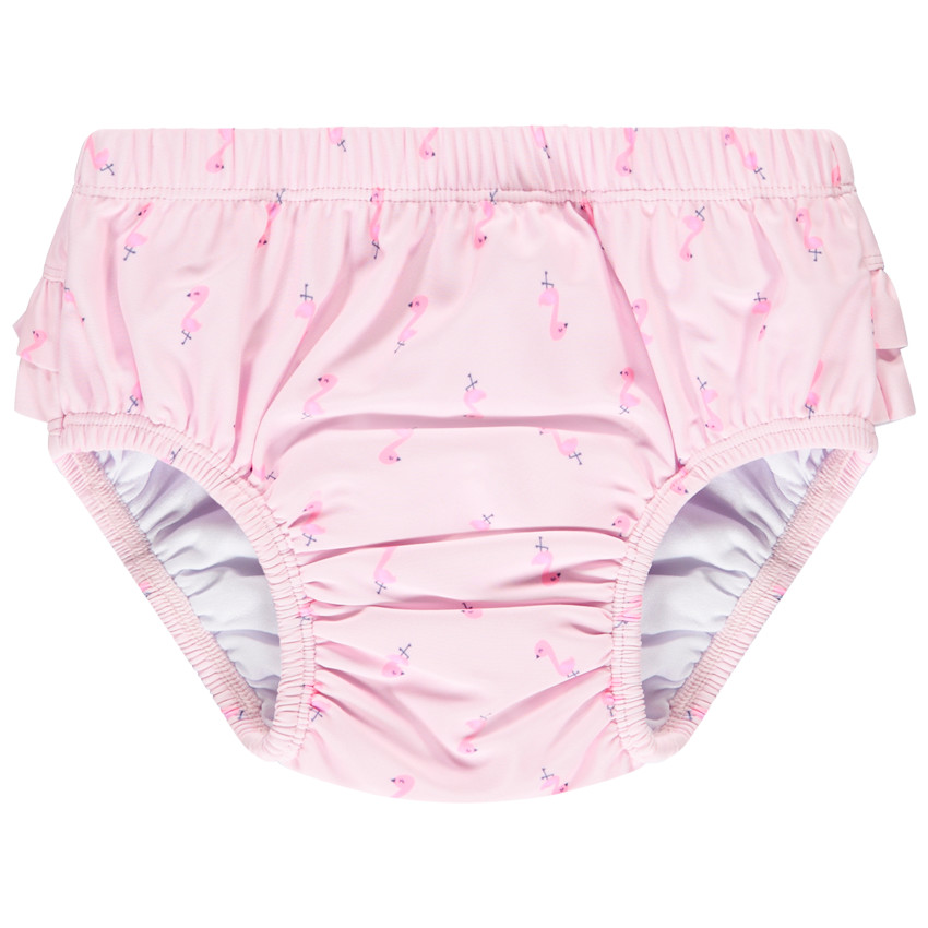 Μαγιό σλιπ με σχέδιο και βολάν για μωρό κορίτσι 