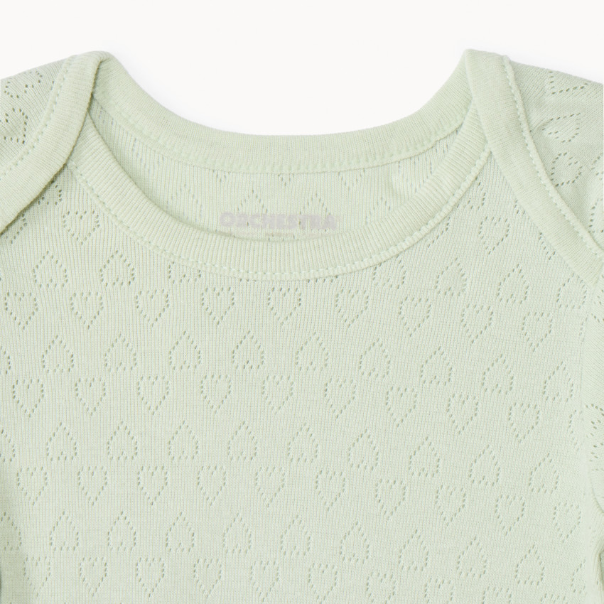 Lot de 7 bodies manches longues fantaisie pour bébé fille avec ouvertures différentes selon l'âge  