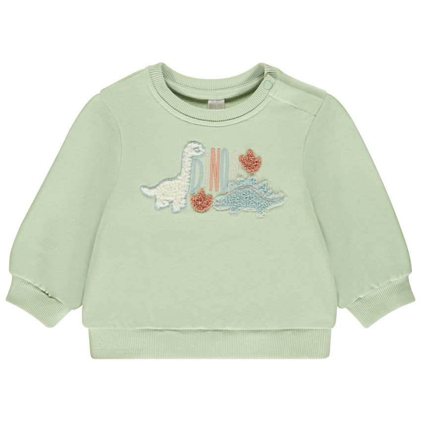 Sweat en molleton avec broderie bouclette pour bébé garçon 