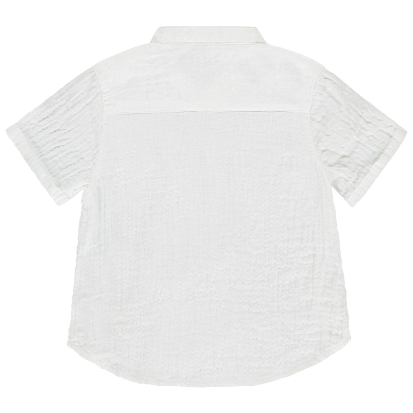 Πουκάμισο κοντομάνικο με γιακά tunisien για μωρό αγόρι 