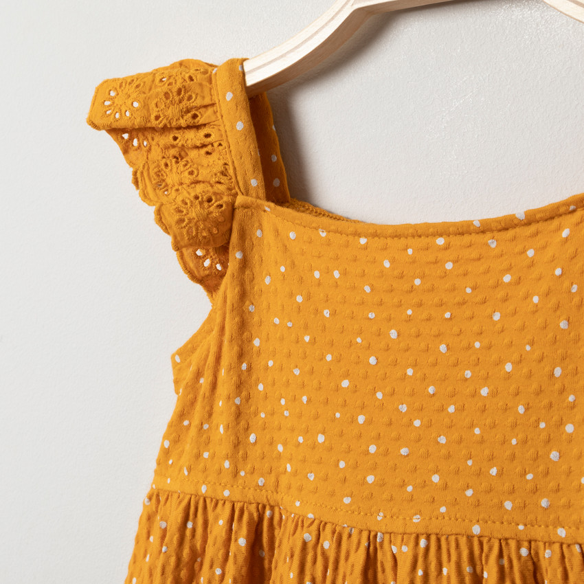 Φόρεμα  φαντεζί με τιράντες και δαντέλα 