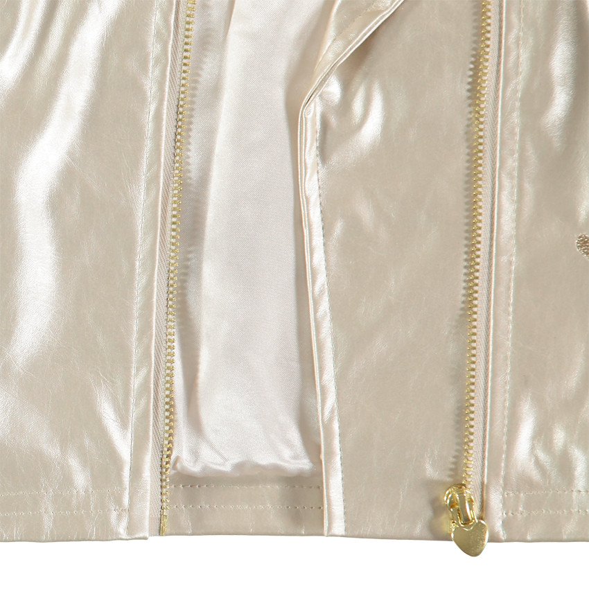  Τζάκετ perfecto από δερματίνη με σατέν επένδυση 