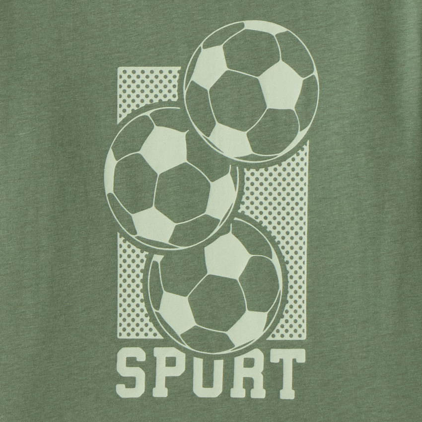 T-shirt à manches longues imprimé sport pour garçon 