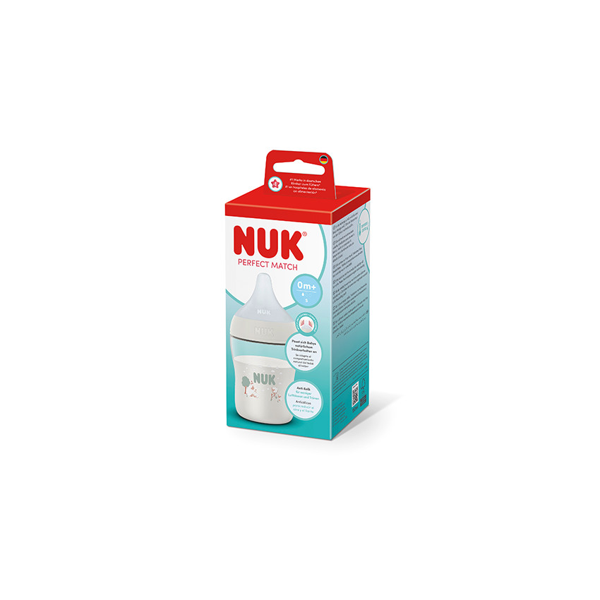 Μπιμπερό Perfect Match PP 150ml (Σιλικ.) Temp.Control Sheep Nuk  