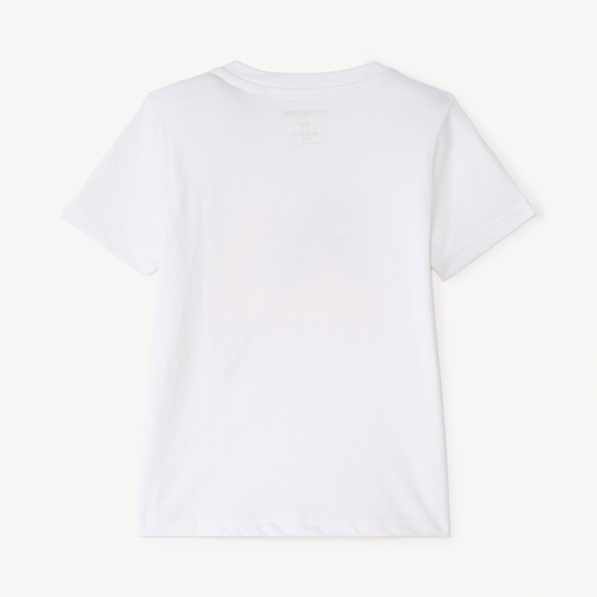 T-shirt à manches courtes uni avec imprimé fantaisie pour bébé garçon 