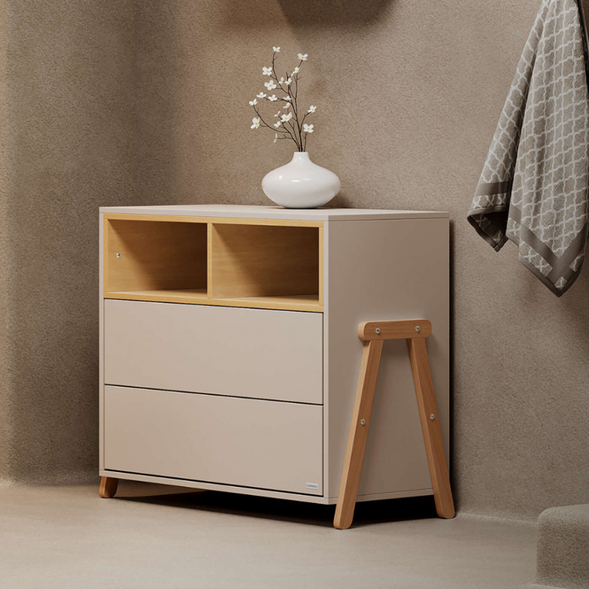 Casababy Palmer Beige Βρεφική Συρταριέρα 