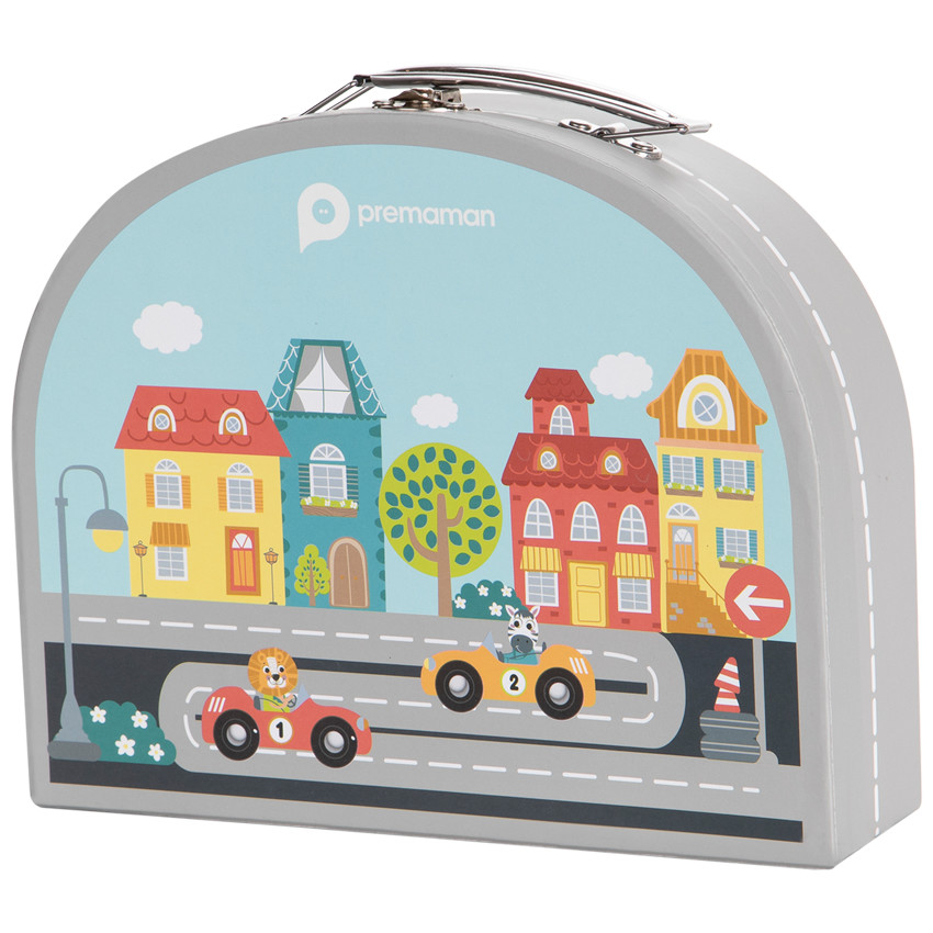 Κουτί βαλισέτα με πίστα αυτοκινήτου - Crazy city 